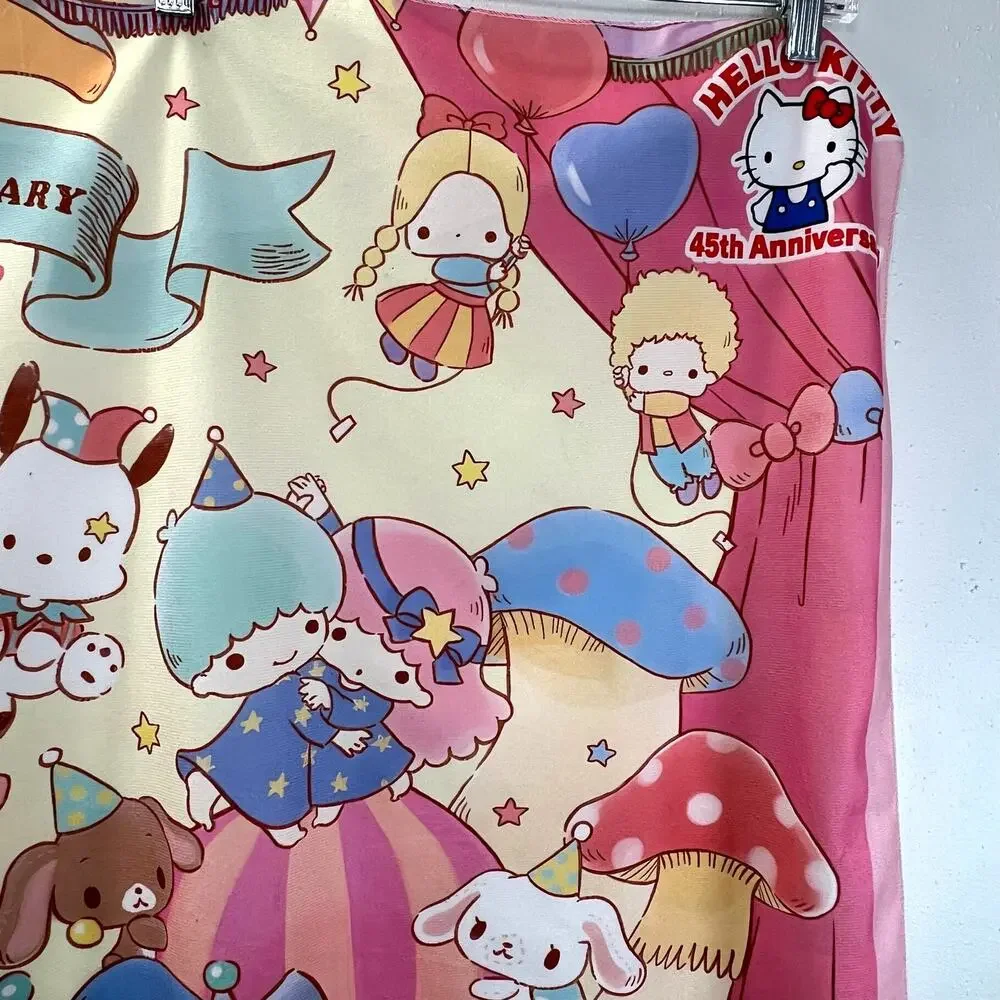 Sanrio Hello Kitty Tapestry Wall Hanging 45th Anniversary Backdrop Kuromi Melody